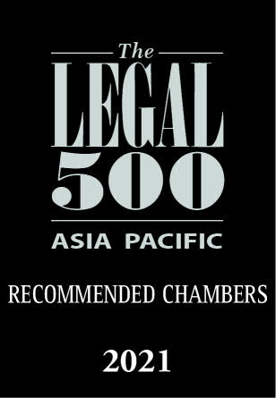 Legal500 Asia Pacific Recommended Chambers 2021
